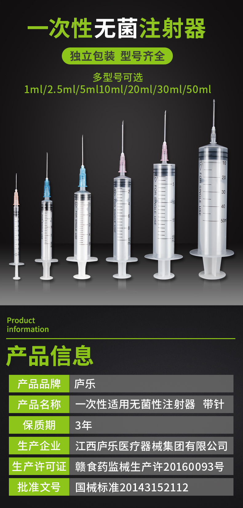 直口注射器產(chǎn)品信息